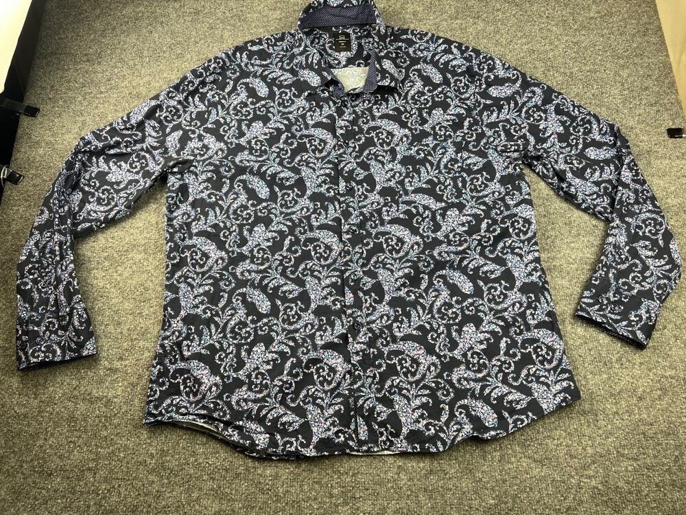 Michael Strahan Button Up Shirt Mens 2X Modern Fit #853